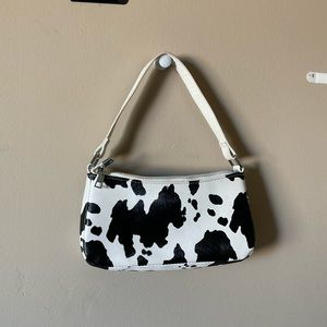 Cow print purse